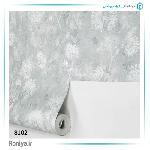 کاغذ دیواری گلدار مینیمال کد 8098 5 کاغذ دیواری گلدار مینیمال کد 8098