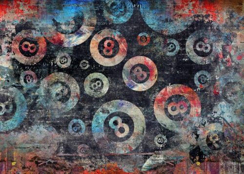 پوستر دیواری بیلیارد طرح توپ های شماره 8 2 پوستر دیواری بیلیارد طرح توپ های شماره 8