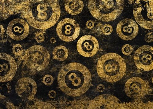 پوستر دیواری بیلیارد تم مشکی طلایی 2 خرید پوستر دیواری بیلیارد تم مشکی طلایی