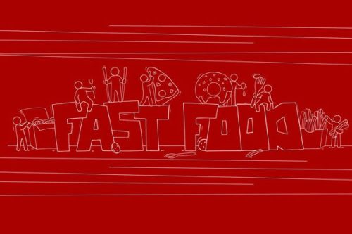 پوستر دیواری فست فود رنگ قرمز 3 فروش پوستر دیواری فست فود رنگ قرمز