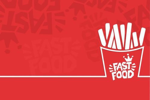 پوستر دیواری قرمز طرح فست فود 3 فروش پوستر دیواری قرمز طرح فست فود