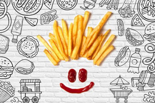 پوستر برای فست فود طرح سیب زمینی سرخ شده 3 فروش پوستر برای فست فود طرح سیب زمینی سرخ شده