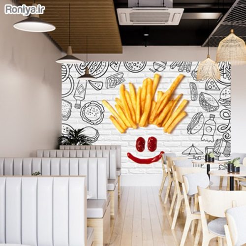 پوستر برای فست فود طرح سیب زمینی سرخ شده 2 خرید پوستر برای فست فود طرح سیب زمینی سرخ شده
