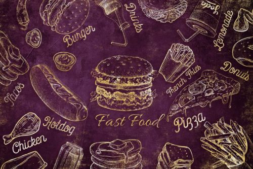 پوستر طرح خوراکی فست فود 3 پوستر طرح خوراکی فست فود