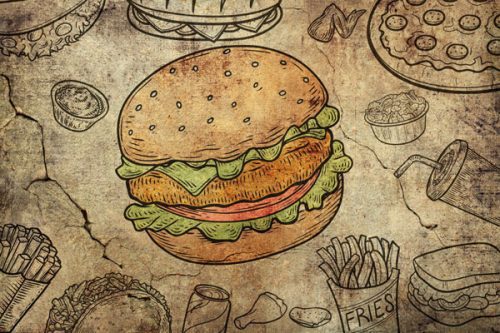 فروش پوستر طرح همبرگر