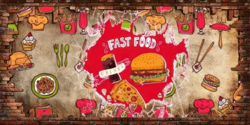 خرید خرید پوستر دیواری طرح غذا و نوشیدنی