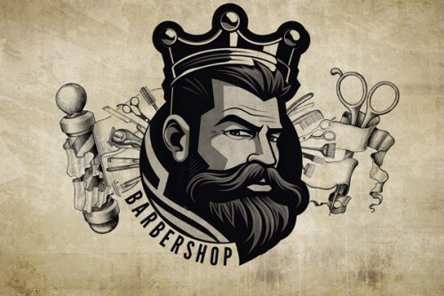 پوستر آرایشگاه طرح چهره مرد وکتوری 2 خرید پوستر دیواری آرایشگاه مردانه طرح چهره مرد وکتوری