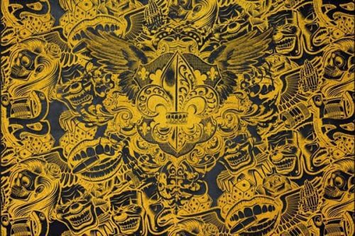 پوستر دیواری طرح دار طلایی مشکی 2 خرید پوستر دیواری طرح دار طلایی مشکی