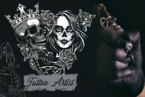 پوستر سه بعدی برای سالن تتو 3 پوستر سه بعدی برای سالن تتو