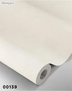 کاغذ دیواری سفید ساده شاین دار