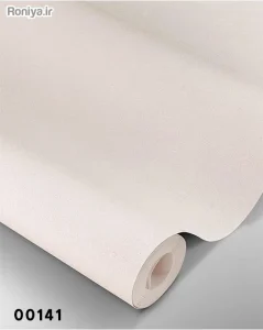 ست کاغذ دیواری کرم روشن رگه دار اکلیلی طلایی کد 00141 + طرح ساده 4 کاغذ دیواری سفید ساده اکلیلی