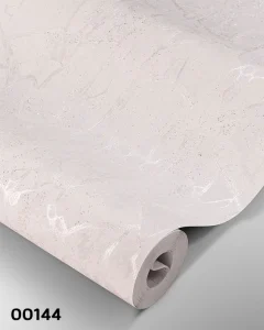 ست کاغذ دیواری سفید کرم رگه دار اکلیل نقره ای کد 00143 + طرح ساده 6 کاغذ دیواری رگه دار سفید با اکلیل نقره ای