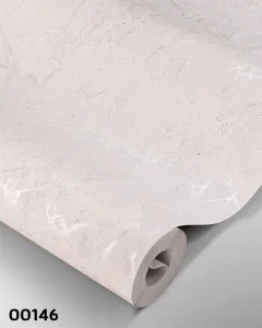 کاغذ دیواری سفید نقره ای رگه دار