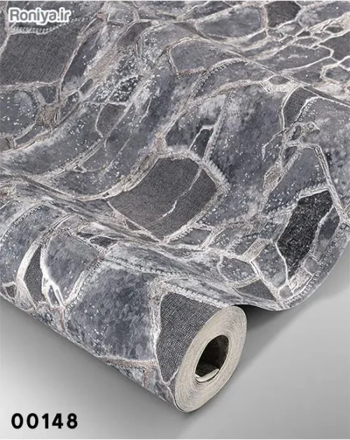 کاغذ دیواری تیره طرح سنگ رگه دار