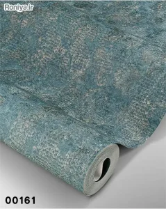 کاغذ دیواری سبزآبی ساده