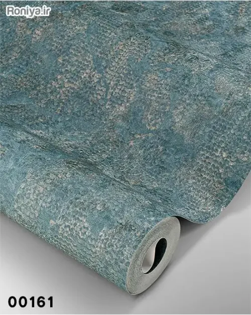 کاغذ دیواری سبزآبی ساده