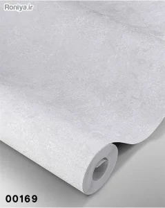 کاغذ دیواری سفید ساده پتینه بدون شاین