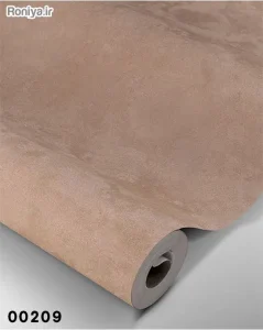 کاغذ دیواری پتینه ساده خاکی بدون شاین بافت دار