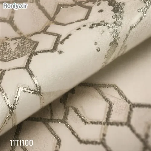 کاغذ دیواری طرح هندسی شاین دار کد 11TI096 - Image 4