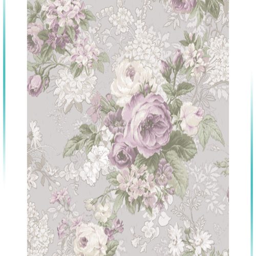 کاغذ دیواری طرح گل شلوغ کد 22014