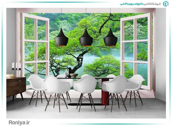 پوستر دیواری سه بعدی پنجره کد AB-003