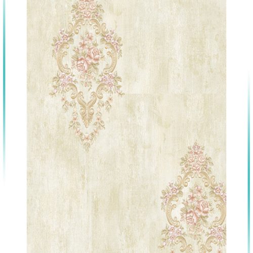 کاغذ دیواری تک گل داماسک کد 30011