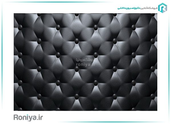 پوستر دیواری سه بعدی طرح دیوارپوش مشکی کد 3D-073