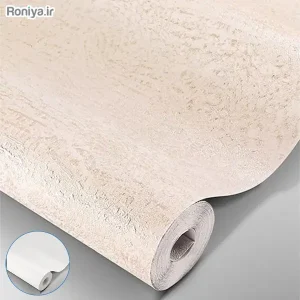 ست کاغذ دیواری کرم بدون شاین مینیمال کد 00199 + طرح ساده 4 کاغذ دیواری کرم بدون شاین