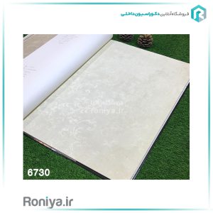 کاغذ دیواری پیچک طرح محو سفید