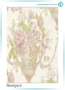 کاغذ دیواری طرح گل رز کد 70101