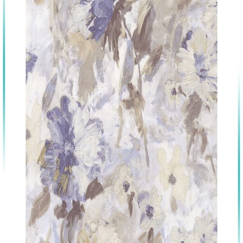 کاغذ دیواری طرح گل آبرنگی مدرن