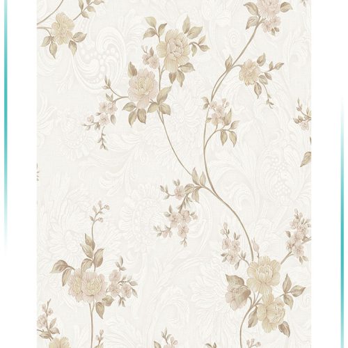 کاغذ دیواری گلدار سه بعدی برجسته کد 99015