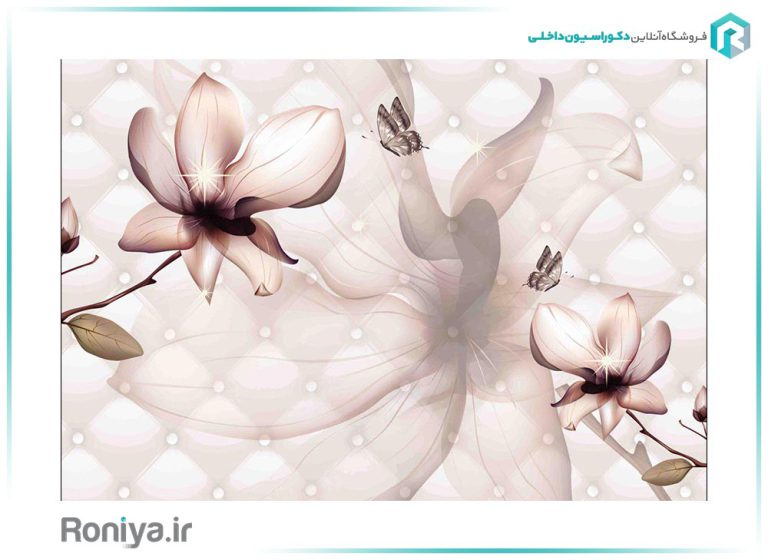 طرح جدید پوستر دیواری گل 3DF-289 4 طرح جدید پوستر دیواری گل 3DF-289