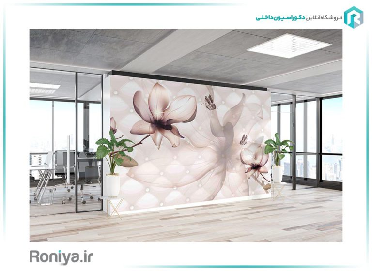 طرح جدید پوستر دیواری گل 3DF-289 3 طرح جدید پوستر دیواری گل 3DF-289