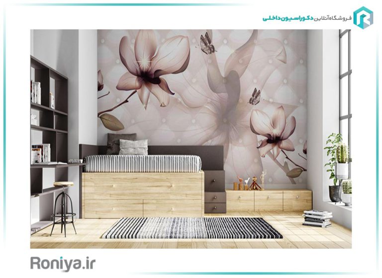 طرح جدید پوستر دیواری گل 3DF-289 2 طرح جدید پوستر دیواری گل 3DF-289