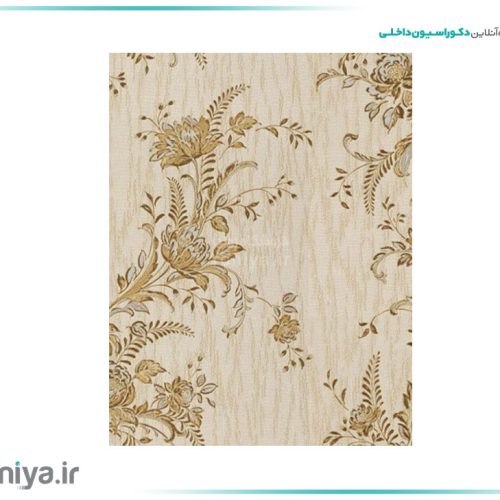 کاغذ دیواری ایتالیایی گل مخملی برجسته کد 7014