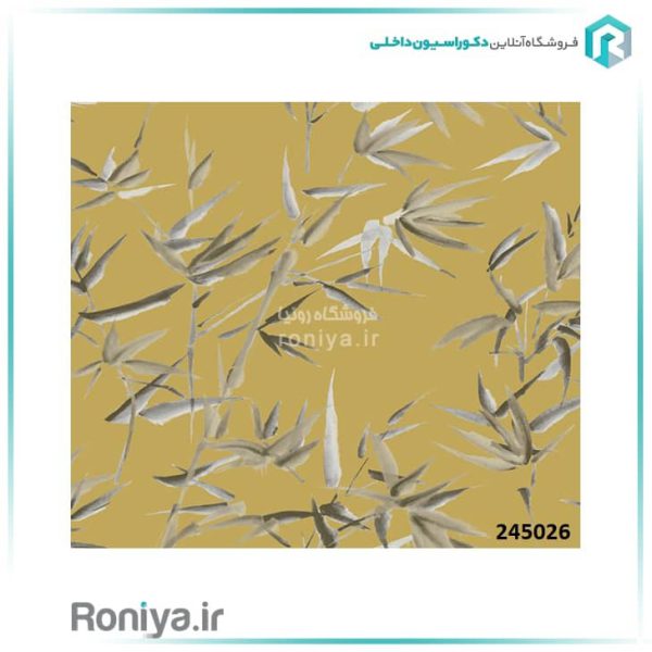 کاغذ دیواری مدرن طرح برگ کد 245026