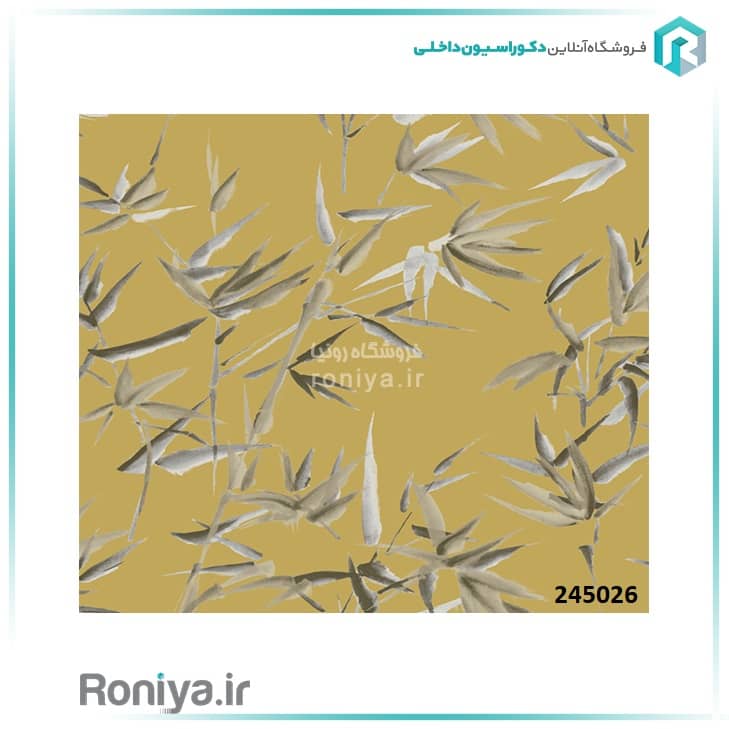 کاغذ دیواری مدرن طرح برگ کد 245026