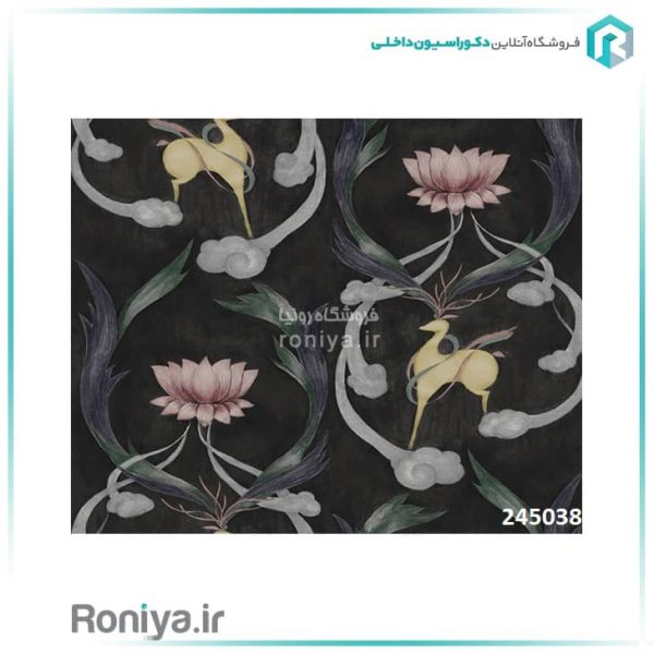 کاغذ دیواری گلدار برای پذیرایی کد 245038