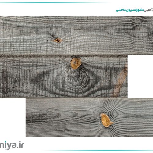 دیوارپوش دکوراتیو بتن پلیمری طرح چوب خاکستری WD-06