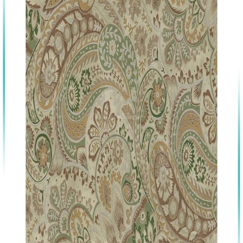 کاغذ دیواری بته جقه کد 17046