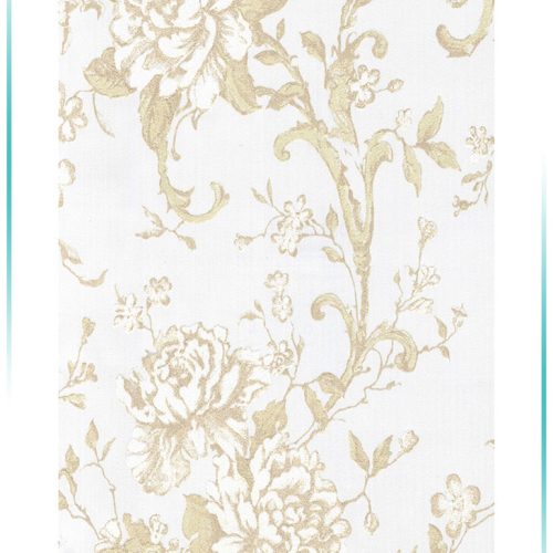 کاغذ دیواری طرح گل رز رنگ روشن کد 1021