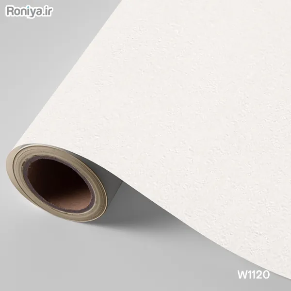 کاغذ دیواری سفیده ساده مات W1120