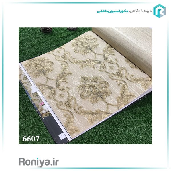 کاغذ دیواری داماسک کلاسیک کد 6607