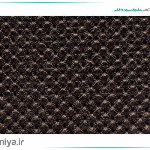 دیوار پوش چرم پانچی قهوه ای