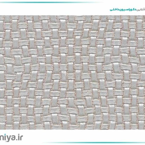 دیوار پوش چرم حصیری کرمی