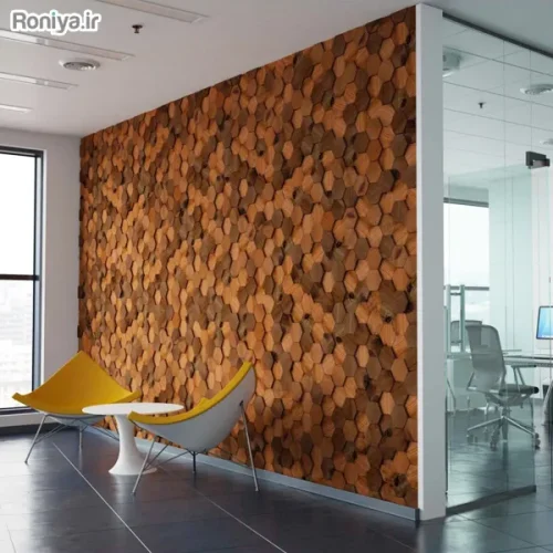 دیوارپوش چوبی کلاسیک پشت چسبدار 3 دیوارپوش چوبی کلاسیک پشت چسبدار