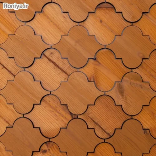 دیوار چوبی سنتی پشت چسب‌دار