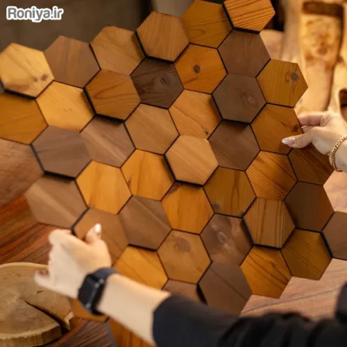 دیوارپوش چوبی پشت چسبدار 3 دیوارپوش چوبی پشت چسبدار