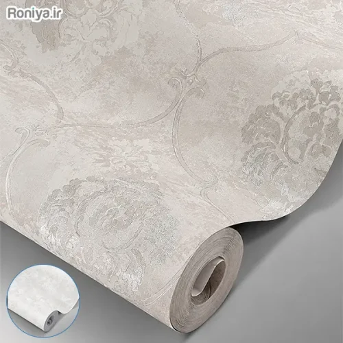 کاغذ دیواری داماسک رنگ روشن